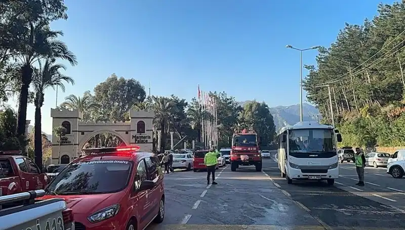 Muğla'daki Beş Yıldızlı Otelde Gündüz Vakti Yangın Paniği Yaşandı