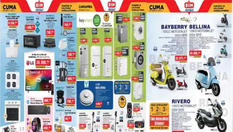 BİM'de Unutulmaz Fırsatlar: 4-7 Mart Aktüel Ürünler Kataloğu İnciği