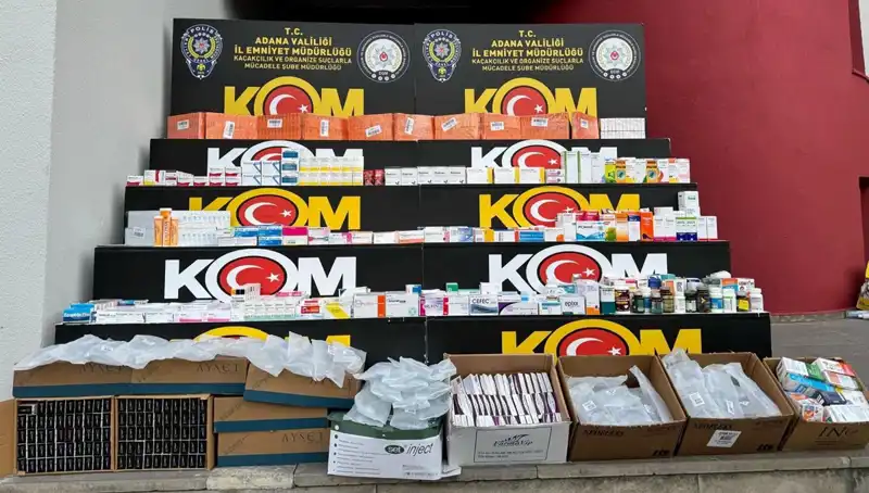 Adana'da Yasa Dışı İlaç Operasyonu: 300 Bin Liraya Yakın İlaç Ele Geçirildi!