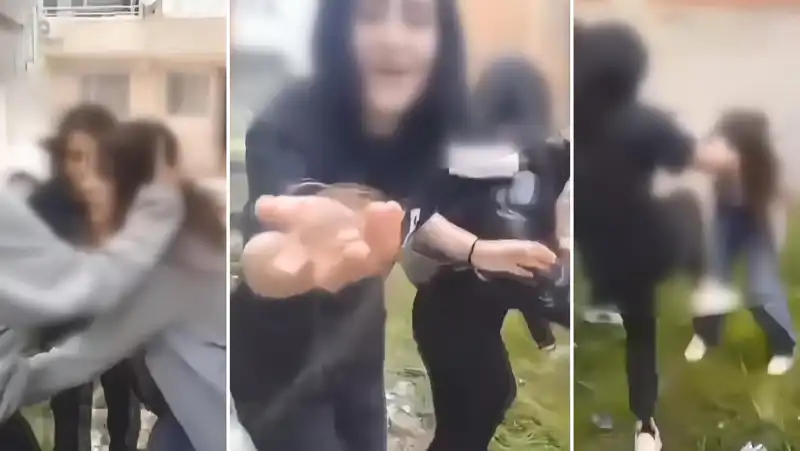 İstanbul'da Akran Zorbalığı: Saçını Koparan Genç Kız Kameraya Gülüyor