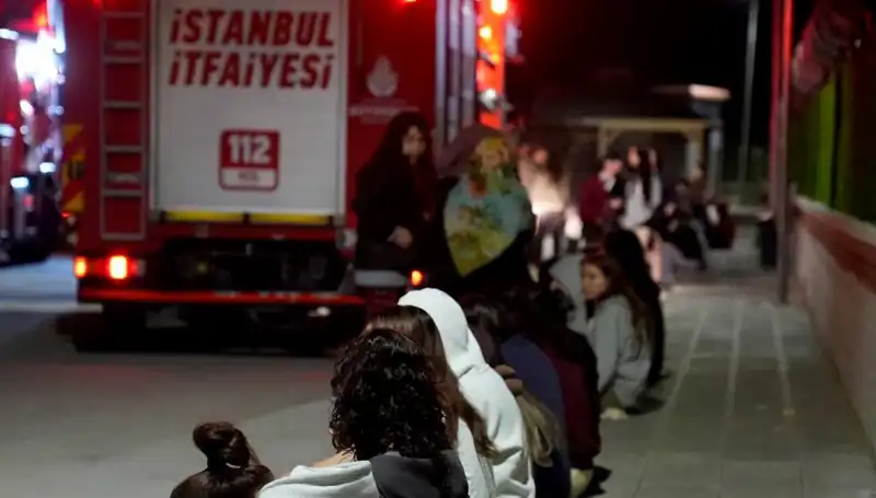 2500 Kişilik Yurtta Çıkan Yangın Korkuttu, Öğrenciler Panik İçinde Kaçtı!