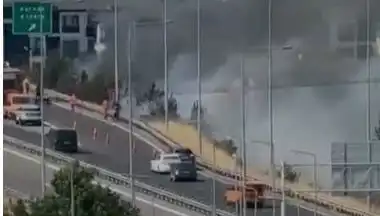 Anadolu Otoyolu’nda Sigara İzimariyle Başlayan Yangın Korkuttu