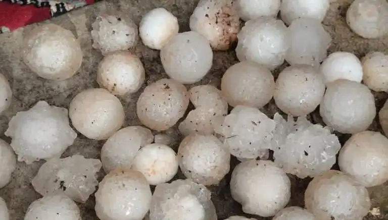 Şanlıurfa'da Kar Topu Büyüklüğünde Dolu Yağması Şok Etti